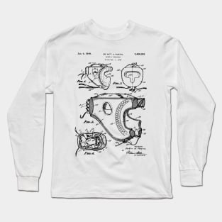 1949 Boxing Headgear Patent Art Long Sleeve T-Shirt